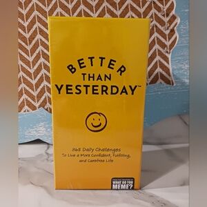 "Better Than Yesterday" daily challenges/motivations